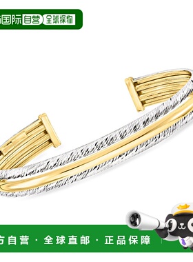 自营Ross-Simons Italian Sterling Silver and 18kt Gold Over S