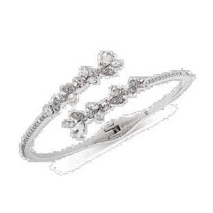 1h可退 【美国直邮】Givenchy|水晶花卉旁路袖口手镯纪梵希