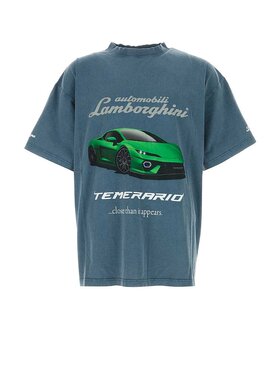 BALENCIAGA 男士T恤 831305TSVP95002 AW2025 蓝色