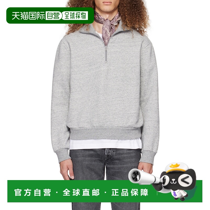 1h可退 香港直邮acne studios 男士 帽衫运动夹克衫拉链卫衣长袖