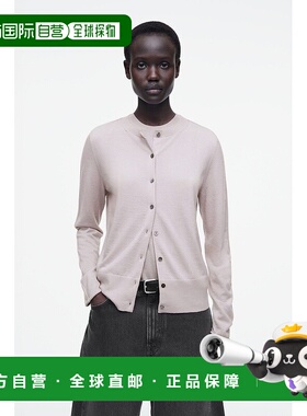 自营欧洲直邮COS 女士淡紫色羊绒开衫新款