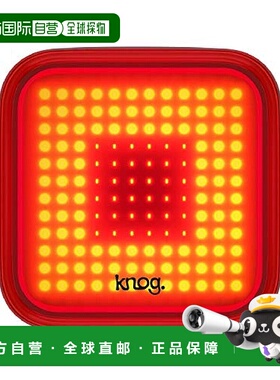自营｜Knog自行车尾灯黑色零件100亮度USB充电方格LED灯方形骑行