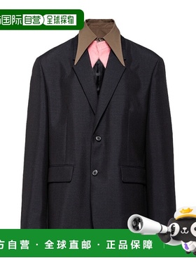 香港直邮PRADA 男士夹克 UGM2341WC1S232F0008 AW2024 蓝色