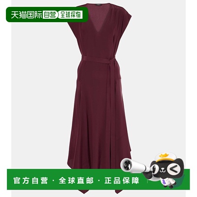 香港直邮JOSEPH 约瑟夫 女士 Goodman 真丝双绉中长连衣裙