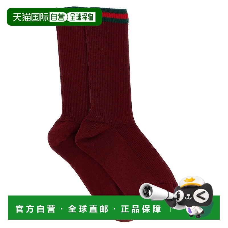 1h可退 香港直邮GUCCI 女士袜子 8019813GANZ6100 AW2025 红色 So
