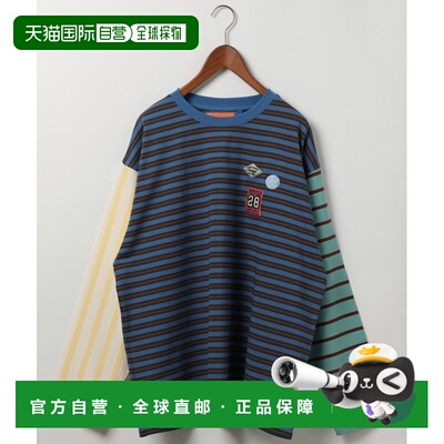 日本直邮FISHS EDDY 女士 宽版多色条纹长T恤 661437