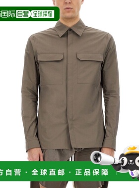 香港直邮RICK OWENS 男士衬衫 RU01E5291P34 CO 灰色 长袖衬衫