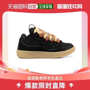 香港直邮Lanvin浪凡女士运动鞋 DRA2A21 黑色低帮彩带FWSKDK02