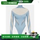 001383 1h可退 blue蓝色 女士 拼接连体衣 香港直邮Mugler 穆勒