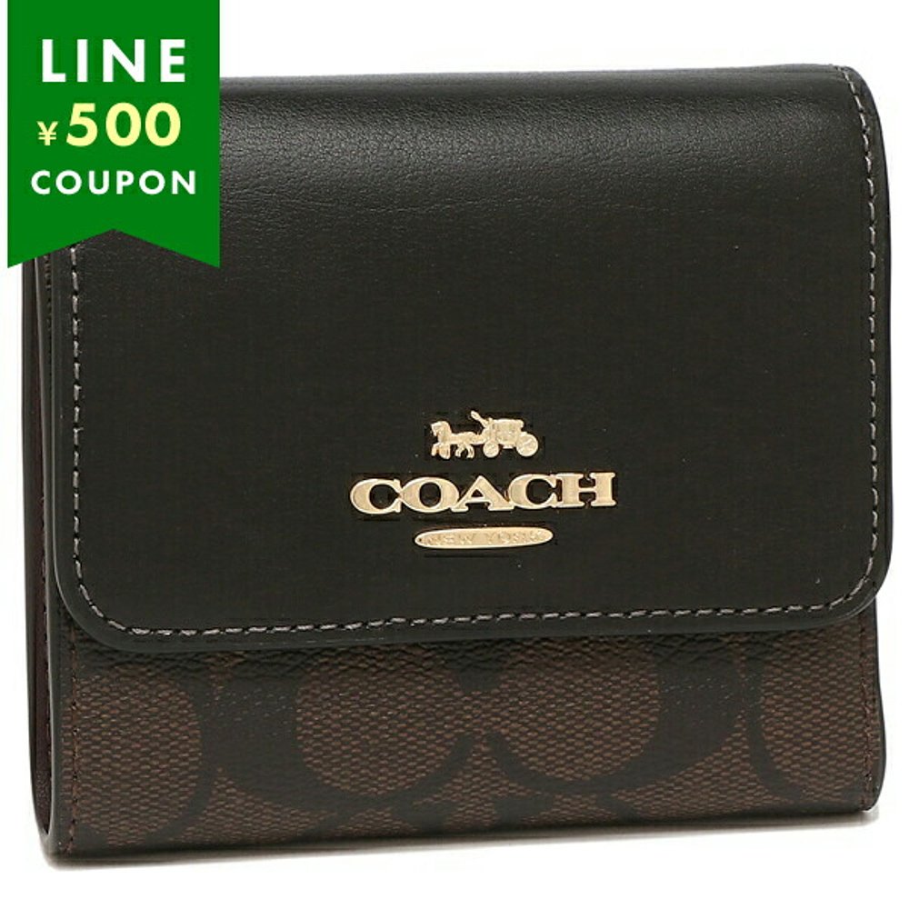 日本直邮Coach 蔻驰 女士 三折钱包 CE930