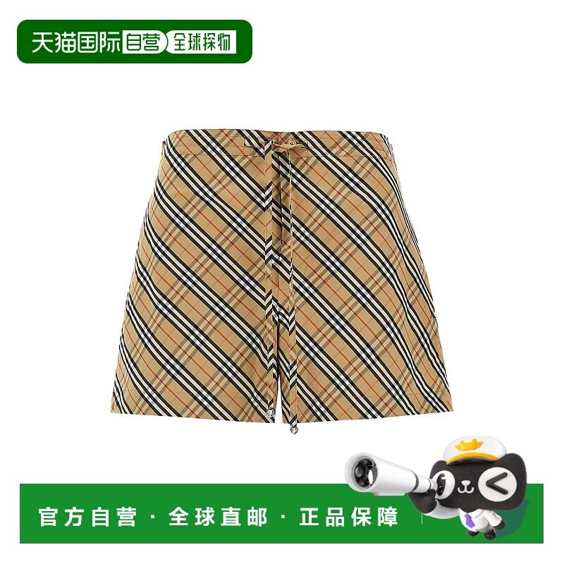 1h可退 香港直邮潮奢 Burberry 巴宝莉 女士 'Check' 短裤 810694,运动服/休闲服装,运动中长裤／短裤,淘宝优惠券,粉丝福利购,淘宝优惠卷