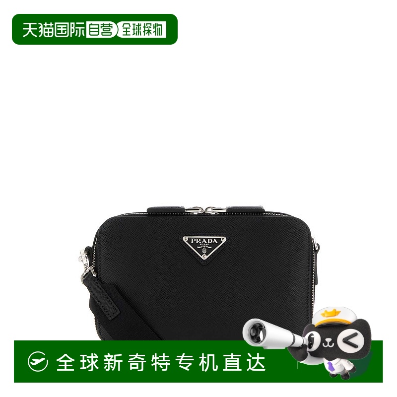 1h可退 香港直邮PRADA 男士单肩包 2VH173VNOO9Z2F0002 AW2025 黑