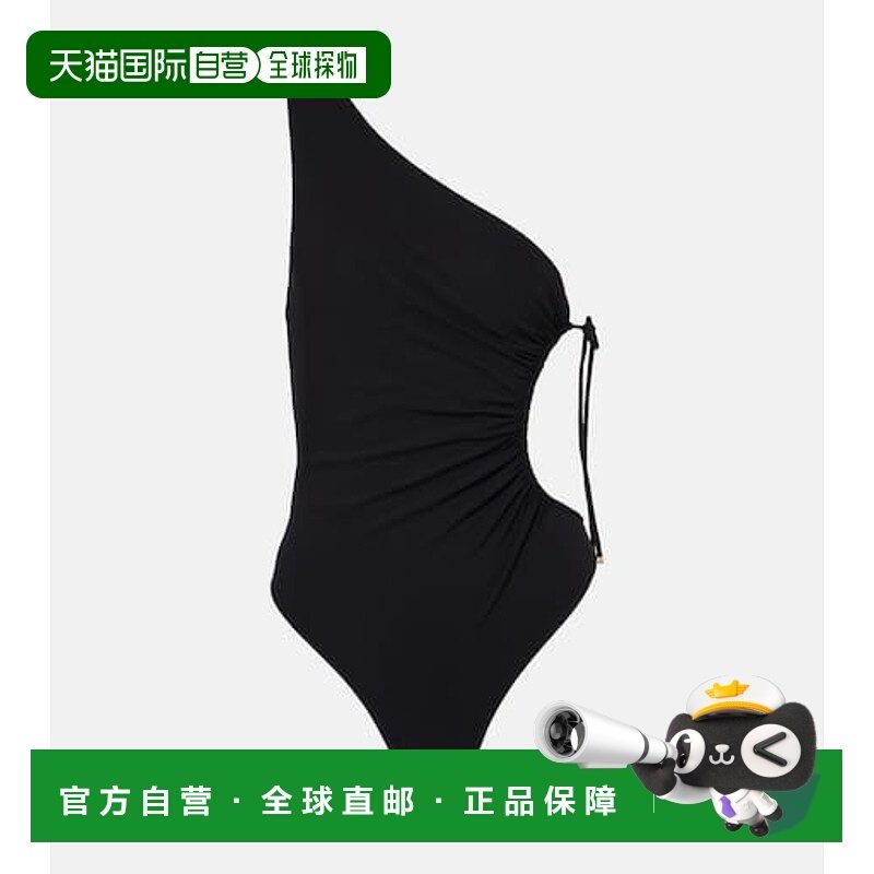1h可退 香港直邮Saint Laurent 圣罗兰 女士 褶皱单肩泳衣,运动/瑜伽/健身/球迷用品,连体泳衣,淘宝优惠券,粉丝福利购,淘宝优惠卷