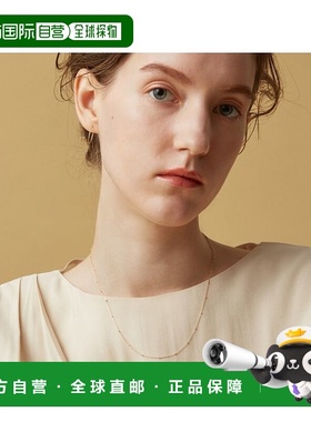 日本直邮日潮 agete 阿卡朵K10项链链条黄色 均码吊坠饰品