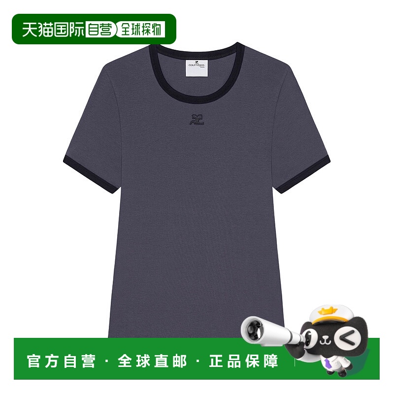 香港直邮Courreges 对比T恤 125JTS017JS0203