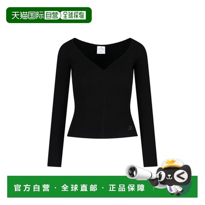 香港直邮Courreges 女士 徽标针织套衫 422MTO119FI0001