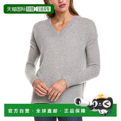 自营philosophy Oversized V-Neck Sweater - grey 美国奥莱直发