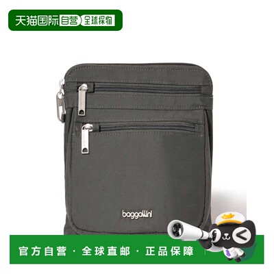 自营baggallini Securtex Anti-Theft Crossbody Bag - charcoal