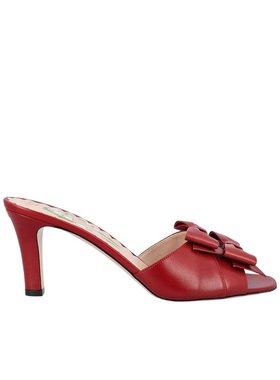 VALENTINO 女士凉鞋 WS0MN9DDTWQ1 AW2025 红色 方头高跟凉鞋