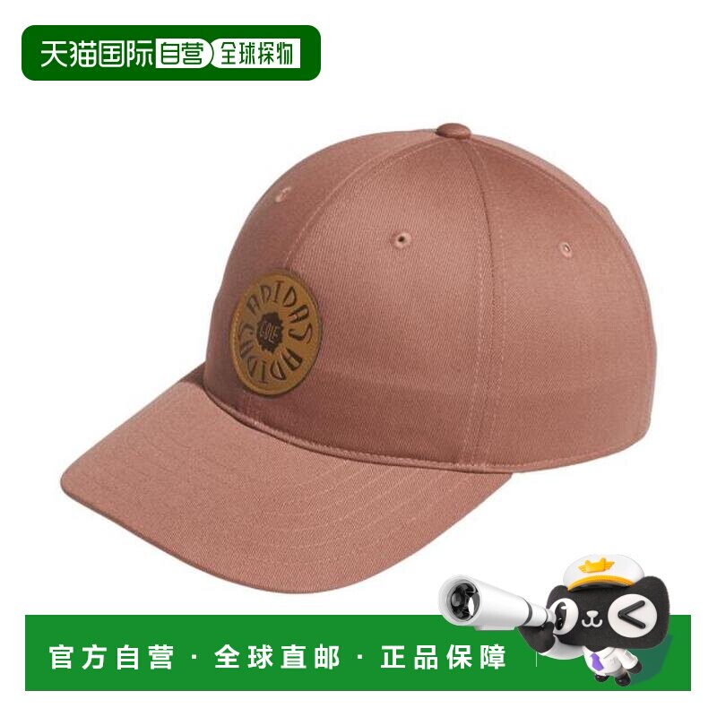 日本直邮adidas 阿迪达斯高尔夫棉质圆形徽章帽 KVM07-JJ3835PNK图片