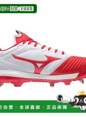 自营Mizuno Sweep 5 Women's White Red Lace Up Metal Softball