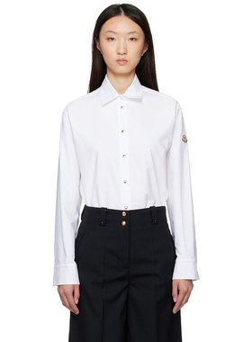 潮奢 Moncler 盟可睐 女士 白色衬衫 K20932F00014598S2