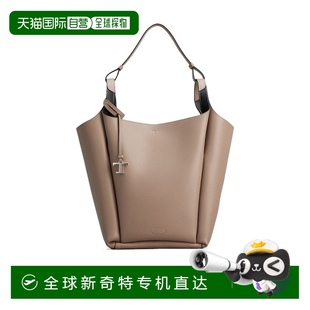 托德斯 女士 TOD 中號皮質(zhì)水桶包 XBWAPIE0300QRI 香港直郵潮奢