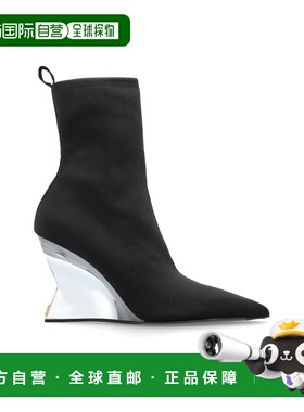 香港直邮BALMAIN 女士高跟鞋 GN1TE201TKNI0PA SS2026 黑色 Wedge