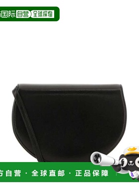 1h可退 香港直邮The Row 女士 CANTEEN 黑色皮革肩包 W1730L117BL