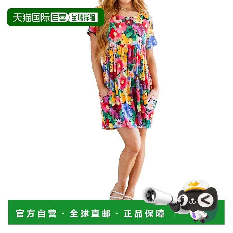 自营 haptics在花园里穿的碎花连衣裙 美国奥莱直发