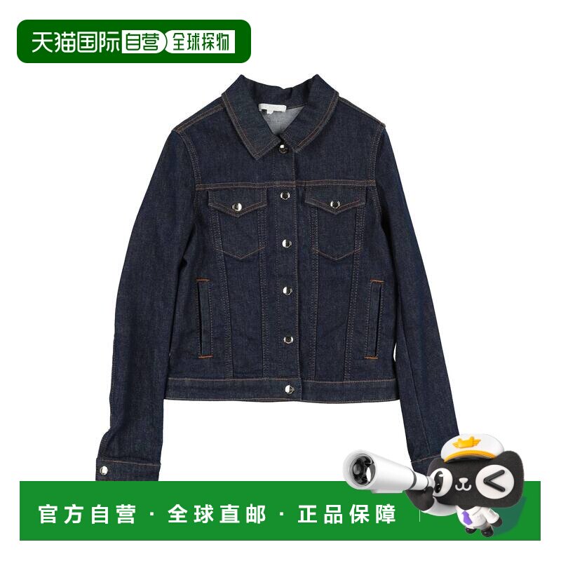 1h可退 香港直邮Chloe 蔻依 女童 牛仔布夹克童装 blue蓝色 舒适,童装/婴儿装/亲子装,普通外套,淘宝优惠券,粉丝福利购,淘宝优惠卷