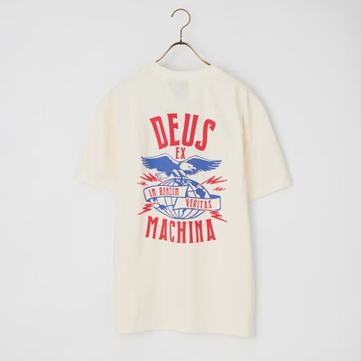 1h可退 日本直邮DEUS EX MACHINA男士箱型剪裁再生棉混纺T恤 D261
