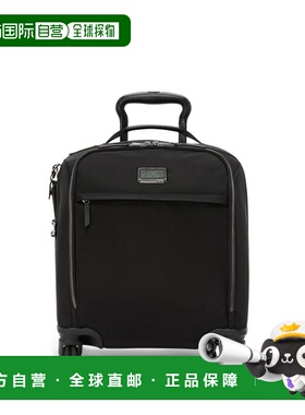 自营欧洲直邮Tumi途明 Voyageur女士黑色/枪灰色尼龙拉链口袋行李