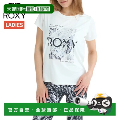日本直邮Roxy GLOW YOUR WAY 女士短袖T恤春夏款防水速干防紫外线