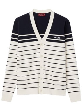 GUCCI 男士针织毛衣 814877XKEJ99214 SS2025 白色