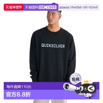日本直邮Quiksilver DNA BIG CLICKER 男士圆领卫衣 25FWQPO25401