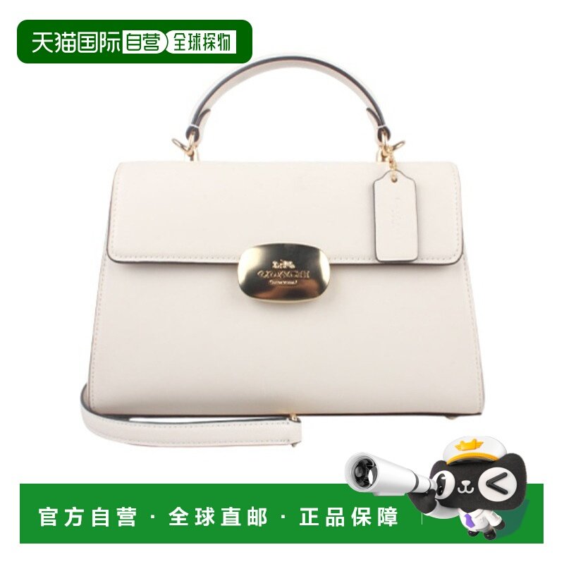 香港直邮COACH 女士斜挎包 CP006IMCHK AW2023 白色 logo标识单肩