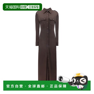 自营Tom Ford Chemisier Elegant Women's Dress - brown 美国奥