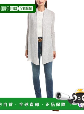 自营InCashmere Flyaway Cashmere Cardigan - gray 美国奥莱直发