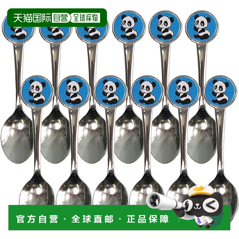 【日本直邮】Nagao 熊猫勺子 蓝色 12件套 日本制造