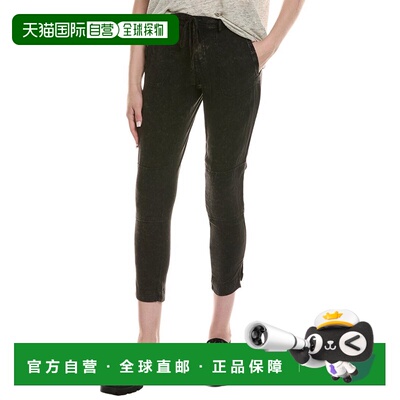 自营Chaser Heirloom梭织短抽绳腰带长裤-黑色卫裤 美国直发奥莱