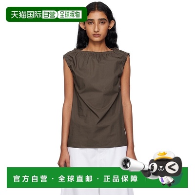 香港直邮潮奢 Baserange 女士 棕色 Mia 短袖上装上衣 TSMIPOAU25