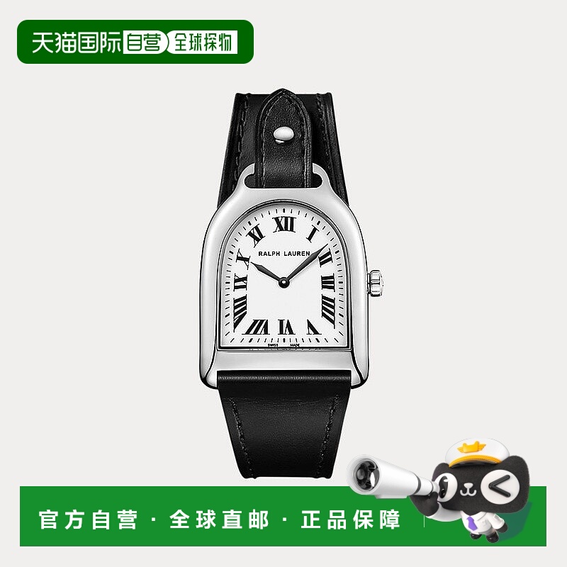自营欧洲直邮RalphLauren拉夫劳伦 The Stirrup带白色表盘小号腕
