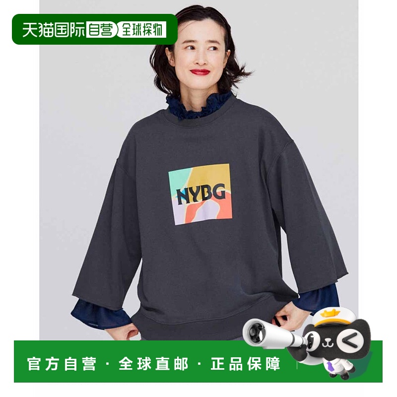 1h可退 日本直邮IEDIT 女装 纽约植物园联名 休闲宽松八分袖T恤 G