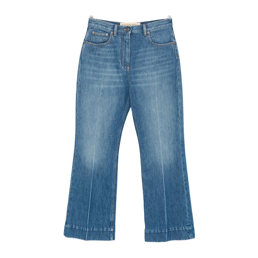 VALENTINO 女士牛仔裤 BDD20N9KH558 AW2025 蓝色 多口袋牛仔裤