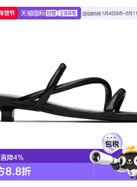 1h可退 香港直邮潮奢 BY FAR 女士 黑色 Morena Nappa Leather 凉