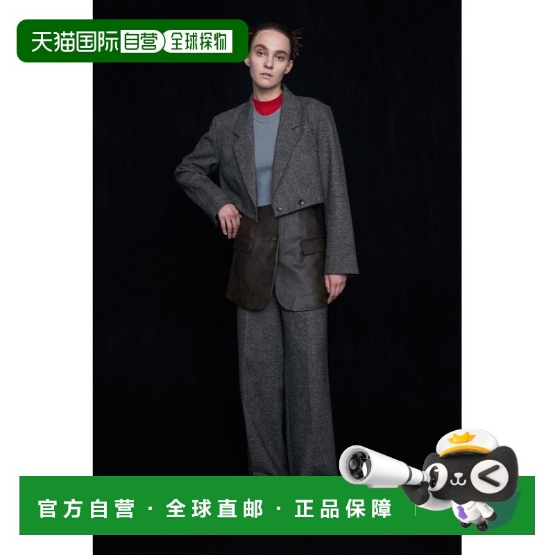 日本直邮AZUL BY MOUSSY 女士合成皮革吊带层叠休闲裤 250HAP3112,女装/女士精品,休闲裤,淘宝优惠券,粉丝福利购,淘宝优惠卷