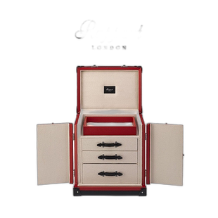 香港直邮Rapport英国首饰箱Deluxe皮革首饰珠宝箱收纳行李箱多隔