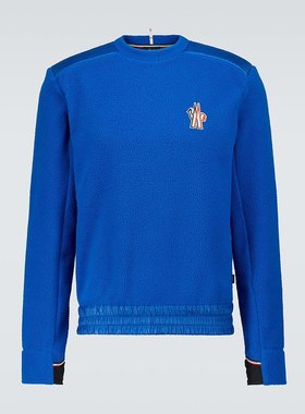 潮奢 Moncler Grenoble 盟可睐 男士 抓绒徽标卫衣 001246