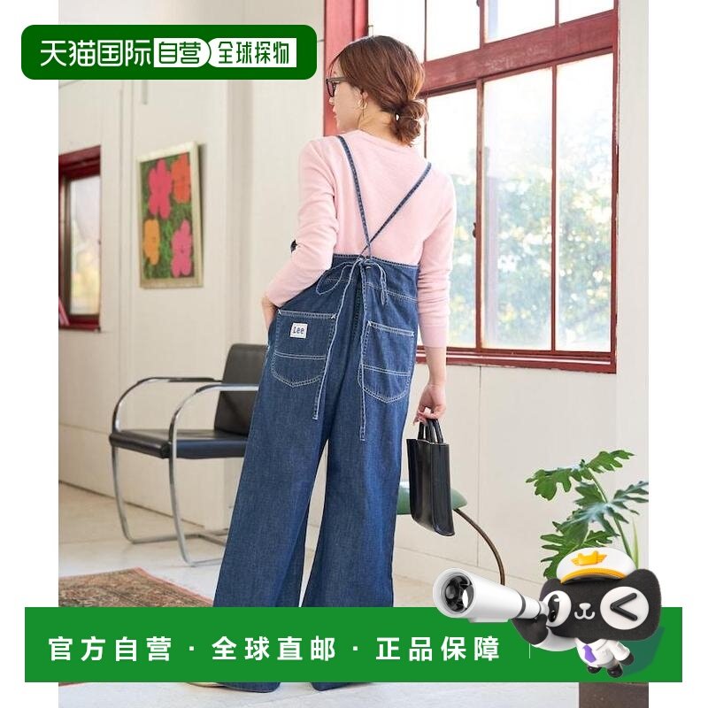 1h可退 日本直邮Lee女装联名宽松背带牛仔裤 全棉宽版休闲工装风,女装/女士精品,休闲裤,淘宝优惠券,粉丝福利购,淘宝优惠卷